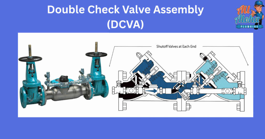 Double Check Valve Assembly (DCVA) All Aloha Plumbing Double Check Valve Assembly (DCVA) and How it works to prevent backflow water